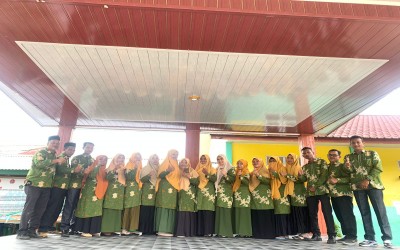 Kunjungan Pengawas Madrasah Yang Baru di MIN 2 Aceh Utara